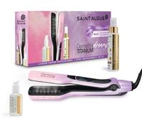 Lisseur vapeur SAINT ALGUE Titanium Dreams rose/violet + 2 soins