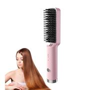 Lisseuse sans Fil,Brosse 3 Températures Chauffage Rapide,Chauffage Rapide Peigne Lissant avec 5.5 Millions d'Ions Négatifs pour les Cheveux - Pour Femmes, Filles, Professionnelles, Maison Et Voyage