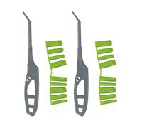 Lissez les lignes de mastic sans effort avec ce lot complet de deux outils de calfeutrage en silicone équipés de neuf coussinets flexibles