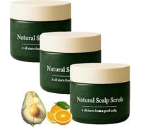 Lissima Natural Scalp Scrub, Deep Cleansing & Nourishing Exfoliating, Moisturizing and Comfortable,Relieve Itchy Scalp & Dandruff,Gentle Botanical Formula, for All Hair Types (3 pcs)