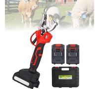 Lissontine Applicateur D’étiquettes pour Bétail sans Douleur, Pince à étiquettes Rechargeable pour Vaches Et Moutons, avec 2 Piles, 6 Aiguilles pour étiquettes Auriculaires