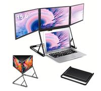 Lissontine écran Supplémentaire pour Ordinateur Portable, Moniteur Fhd 15.6 Pouces, Station De Travail Portable, Moniteur USB-C pour Macbook Et Télétravail