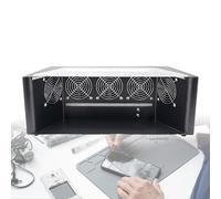 Lissontine Hotte Portable Flux Laminaire Verticale, Paillasse Hepa avec Cinq Ventilateurs, Station De Réparation Téléphone Et Table De Travail sans Poussière