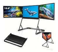 Lissontine Moniteur Externe pour Ordinateur Portable 15.6 Pouces, Extension D'écran USB-C HDMI, Moniteur De Productivité Portable, Compatible avec Macbook Et Windows