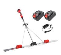 Lissontine Outil Béton Rechargeable sans Fil, Règle Vibrante électrique, Moteur Brushless Cuivre, 2 Batteries Lithium 25000mA, Lame en Acier Inoxydable, Finition Béton TwoMotor1.8M