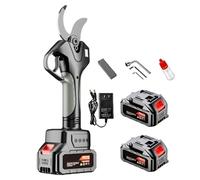 Lissontine Taille-Haie Téléscopique Taille-Arbres électrique sans Fil 21 v, Lame en Acier Haute Teneur en Carbone, Perche Télescopique 2,1m Et Double Batterie 4500mah pour Vergers Et Jardins