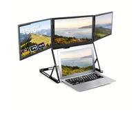Lissontine Triple écran Portable 15.6 Pouces, écran Pliable pour Ordinateur Portable, Moniteur IPS Full HD, Extension D'écran USB-C pour Travail à Distance
