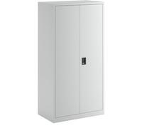 Lista Armoire à portes battantes avec 4 étagères Gris clair 1950 x 1000 x 580 mm