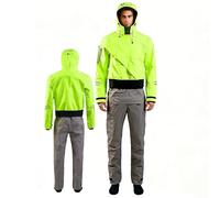 LISTaRSw Combinaison étanche Kayak pour Homme, Hiver Et Printemps, Combinaison étanche Kayak pour Homme, Poignets en Latex Et Col Anti-éclaboussures Green-3XL