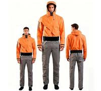 LISTaRSw Combinaison étanche Kayak pour Homme, Hiver Et Printemps, Combinaison étanche Kayak pour Homme, Poignets en Latex Et Col Anti-éclaboussures Orange-XL