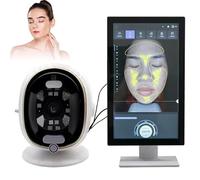 LISTaRSw Détecteur De Peau Intelligent AI - 20 éléments De Test + 8 Imagerie Spectrale, Instrument D'analyse Faciale - Rapport De Stockage en Nuage, pour Salon White