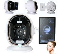 LISTaRSw Détecteur De Peau Intelligent De 13,3 Pouces - 20 éléments De Test, Prédiction D'analyse des Symptômes Cutanés Et Régime De Soins De La Peau Recommandé, pour Salon White