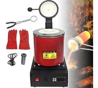 LISTaRSw Four De Fusion Numérique 1150 °c, Four De Fusion d'or Portable 1800 W, Pot en Graphite + Pinces, pour Or, Argent, étain Et Aluminium 1kg