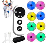 LISTaRSw Lampe D'entraînement De Réaction 3/4/6/8/10 Lumières, Lampe D'entraînement D'agilité Sportive avec Télécommande Et Sac, 4 Couleurs De Lumière, pour Le Sport, Le Fitness,8lights