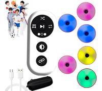 LISTaRSw Lampe D'entraînement De Réaction 3/4/6/8/10 Lumières, Lampe D'entraînement D'agilité Sportive avec Télécommande Et Sac, 4 Couleurs De Lumière, pour Le Sport, Le Fitness,6lights