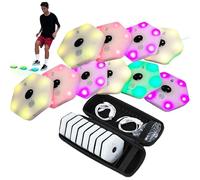 LISTaRSw Lampe D'entraînement De Réaction - 6 Couleurs De Lumière, Lampe D'entraînement D'agilité Sportive - Réglage Automatique De La Luminosité/Contrôle Indépendant,12lights