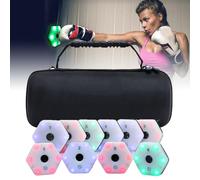 LISTaRSw Lumière De Mouvement 4/6/8/10-6 Couleurs De Lumière, Lumière D'entraînement De Réaction - Réglage Automatique De La Luminosité, Grand Angle De Vision De 270°,12lights