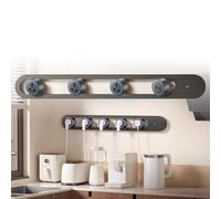 LISTaRSw Multiprise Murale pour Table Et Murs (70 Cm), Rail De Prise avec Adaptateur De Sortie Amovible, Rail d'alimentation Moderne pour Cuisine Et Salon Silver-A