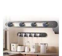 LISTaRSw Multiprise Murale pour Table Et Murs (70 Cm), Rail De Prise avec Adaptateur De Sortie Amovible, Rail d'alimentation Moderne pour Cuisine Et Salon Grey-A