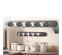 LISTaRSw Multiprise Murale pour Table Et Murs (70 Cm), Rail De Prise avec Adaptateur De Sortie Amovible, Rail d'alimentation Moderne pour Cuisine Et Salon Grey-B