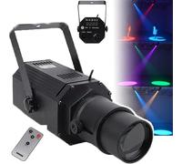 LISTaRSw Projecteurs De Scène 50 W (Ouverture Réglable), Projecteur LED Pinspot 4 en 1 (Blanc/Blanc Chaud), Dmx512/Télécommande/Commande Vocale, pour Mariage, Spectacles sur Scène 4in1