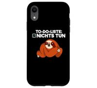 Liste de Choses à Faire Ne Rien Faire Paresseux drôle Coque pour iPhone XR