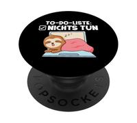 Liste de Choses à Faire Ne Rien Faire Paresseux drôle PopSockets PopGrip Adhésif