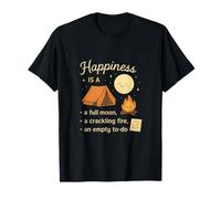 Liste de choses à faire vide Happy Full Moon Campfire T-Shirt