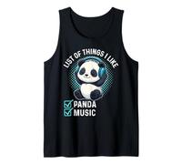 Liste de choses que j'aime, un mignon panda kawaii, mélomane Débardeur