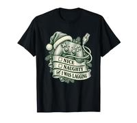 Liste de contrôle Amusante pour Les Joueurs de Noël de Nice Naughty I Was Lagging T-Shirt