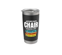 Liste de contrôle de chaise géniale | Chaire de département | Président du corps professoral Gobelet isotherme en acier inoxydable double paroi