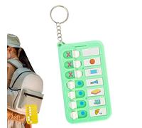 Liste de contrôle de l'heure du coucher pour - Petit tableau des tâches, calendrier de routine de poche pour sacs à dos, organiseur de style aléatoire avec porte-clés, fournitures familiales