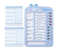 Liste de contrôle des de corvée, carte de corvée glissante pour Les | Boys Girls Learning Planner Time Management Board Routine
