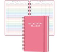 Liste de contrôle des paiements de factures - Organisateur de factures mensuel et planificateur pour budgétisation personnelle et financière, carnet de suivi de paiement de factures, 14,7 x 21,6 cm