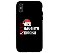 Liste de contrôle drôle des fêtes de Noël kurdes Coque pour iPhone X/XS