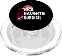 Liste de contrôle drôle des fêtes de Noël kurdes PopSockets PopGrip pour MagSafe
