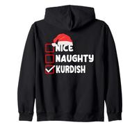 Liste de contrôle drôle des fêtes de Noël kurdes Sweat à Capuche