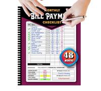 Liste de contrôle du paiement des factures, carnet de suivi des factures, livre de liste de contrôle pour gérer les paiements mensuels, calendrier des factures, suivi des dépenses, guide D