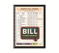 Liste de contrôle mensuelle de paiement des factures : carnet de suivi de factures de 4 ans pour les familles et les gestionnaires d'argent | Carnet de planification budgétaire pour l'organisation des