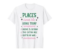 Liste de contrôle Sarcastique « Places I Won't Go Today » T-Shirt