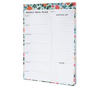 Liste de courses magnétique - Bloc-notes mémo pour réfrigérateur, planification hebdomadaire avec suivi des courses, planche de cuisine avec fixation pour réfrigérateur, organisation de la maison