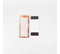 liste de courses magnetique frigo surface métallique ferromagnétique cahier | support en carton épais inodore l'encre ne pénètre pas facilement maison bureau rappels Orange Foncé Rouge
