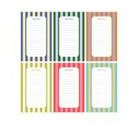 liste de courses magnetique frigo surface métallique ferromagnétique cahier | support en carton épais inodore l'encre ne pénètre pas facilement maison bureau rappels Rayures Colorées