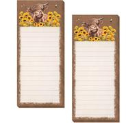 liste de courses magnetique frigo surface métallique ferromagnétique cahier | support en carton épais inodore l'encre ne pénètre pas facilement maison bureau rappels Animaux Bruns Foncés