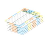 Liste de courses "Notes" PRICARO, couleur, A6, 5 pièces