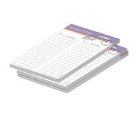 Liste de courses PRICARO "Food", magnétique, violet, A5, 50 feuilles, 3 pièces