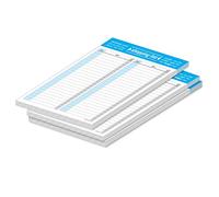 Liste de courses PRICARO "Typo", bleu, A5, lot de 3