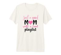 Liste de Lecture Just A Good Mom with A Hood T-Shirt Haut de Gamme