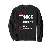 Liste de Noël Père Noël Nice Naughty It's Complicated Sweatshirt