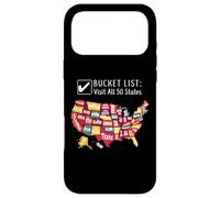 Liste de seaux Visitez Les 50 États Coque pour iPhone 17 Pro Max